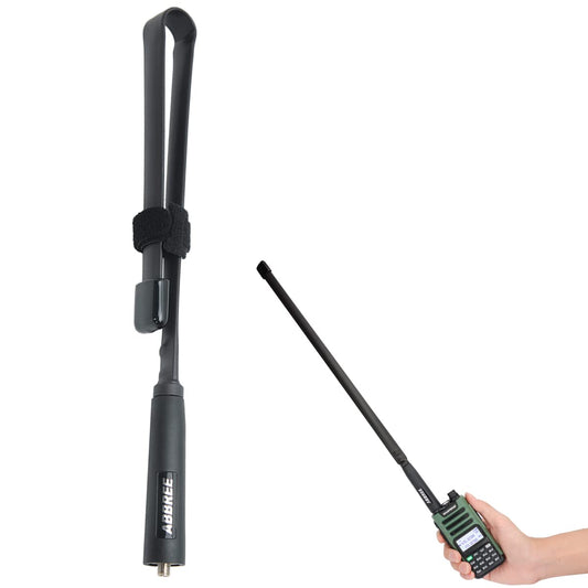 ABBREE GMRS Radio Antenna 18.89inch SMA Female CS Tactical Antenna for Baofeng UV-5R AR-152 UV-82 BF-888S and GM-15 Pro GMRS GM-5RH UV-5G Plus TD-H3 Handheld Radio Antennas