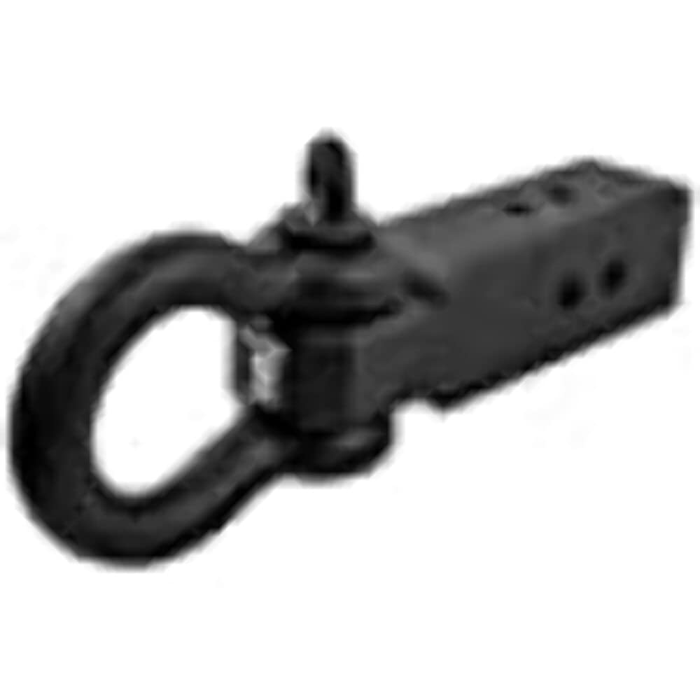 BulletProof Hitches 3.0" Extreme Duty Receiver Shackle (36,000lb. Rating) with D-Ring/Clevis (Black Textured Powder Coat, Solid Steel)