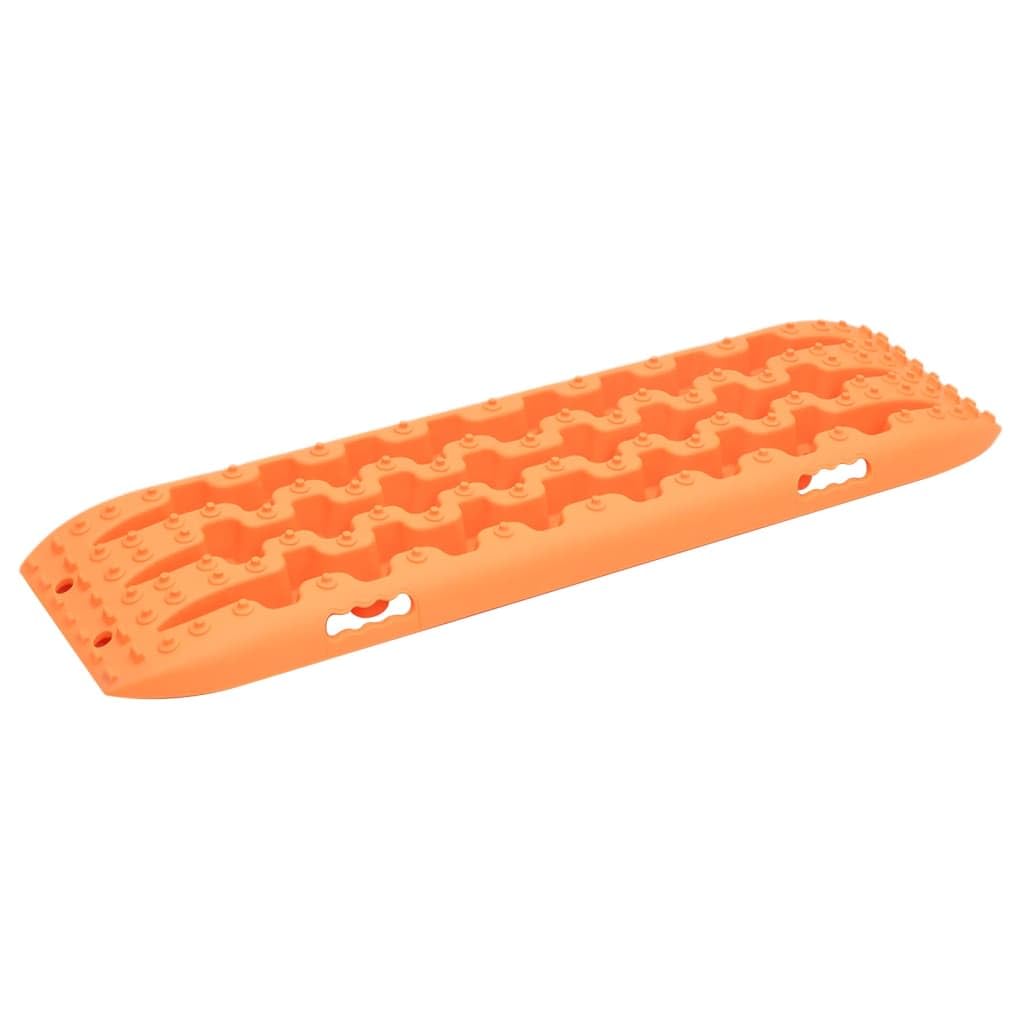 Loibinfen 2 pcs Off-Road Traction Boards with Jack Base, Orange 41.7"x12"x2.8"