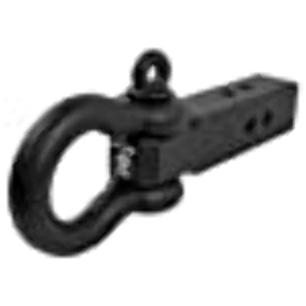 BulletProof Hitches 2.5" Extreme Duty Receiver Shackle (36,000lb. Rating) with D-Ring/Clevis (Black Textured Powder Coat, Solid Steel)