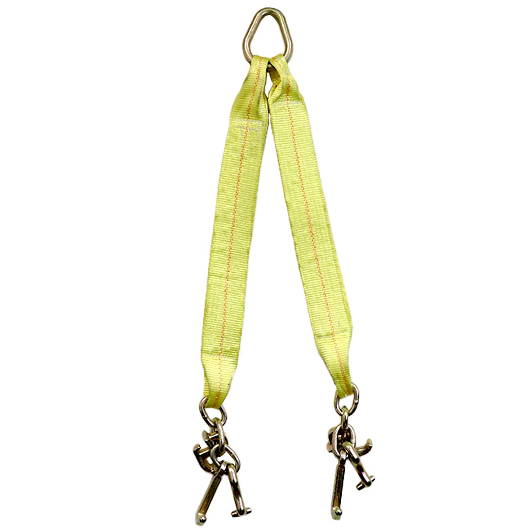 Boxer Tow Straps V Bridle 3"x24" with RTJ Hooks, 16,200lbs Capacity