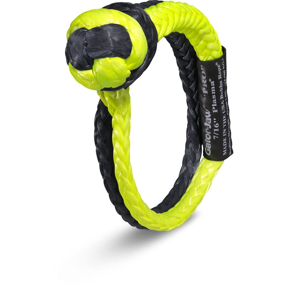 Bubba Rope 5/8" MEGA GATOR-JAW PRO Synthetic Shackle, 125K lb Breaking Strength