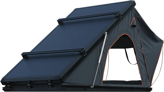 Trustmade Waterproof Hard Shell Rooftop Tent, Black Aluminium, UV50+