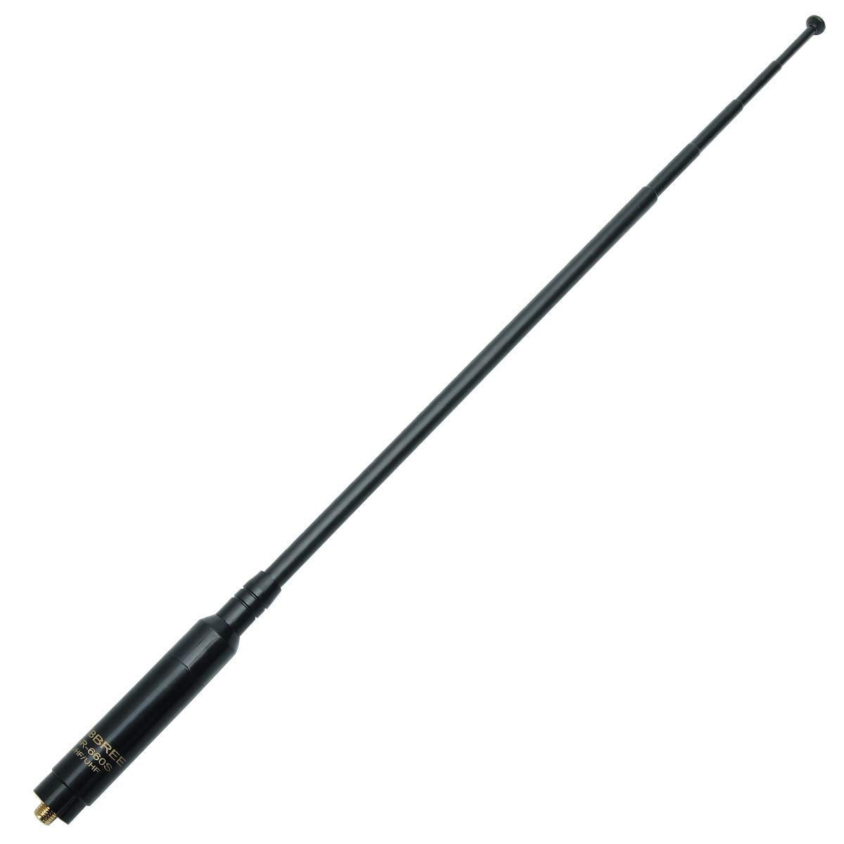 ABBREE AR-660S SMA-Female High Gain Dual Band 144/430MHz Telescopic Antenna for GMRS Radio Baofeng UV-5R UV-82HP BF-888S UV-82 UV-9R Two Way Radio