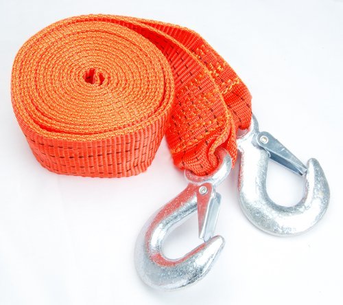 AJ 2" x 12Ft Heavy-Duty Tow Strap for Safe Vehicle Recovery