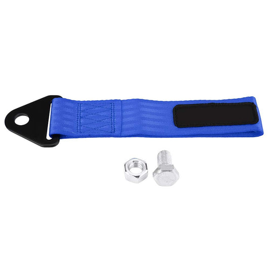 Tow Straps, Universal High Strength Racing Car Tow Strap Rope for Front Rear Bumper Towing Hook Bar (Blue)