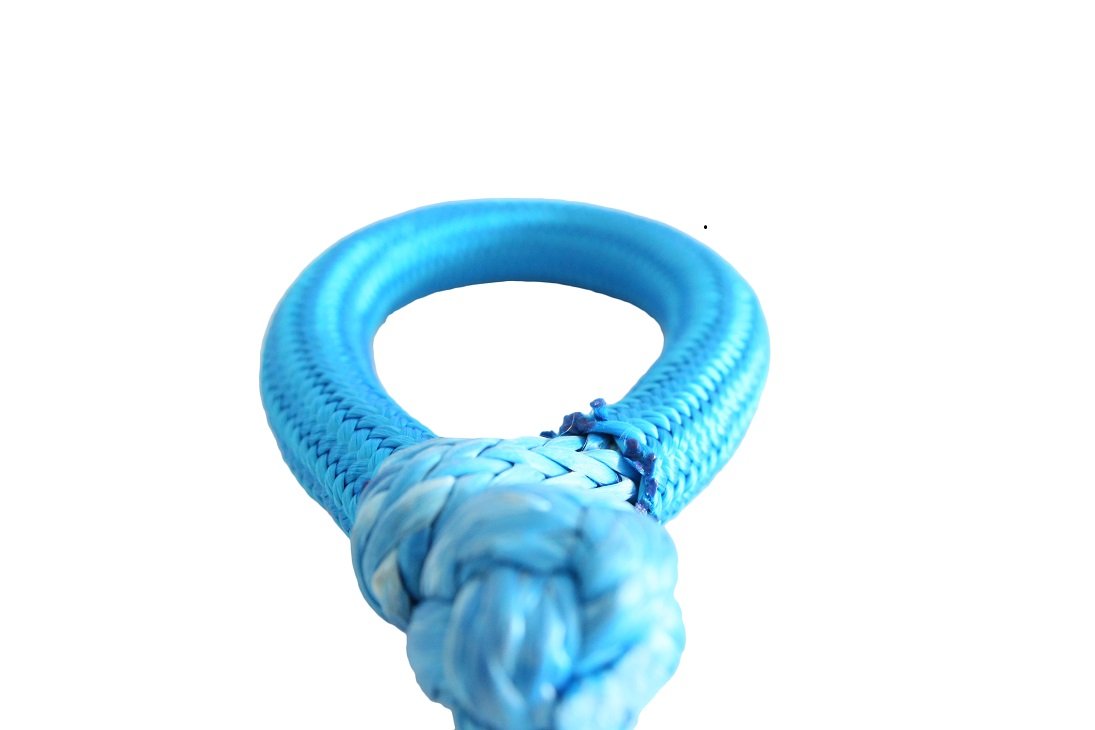 Blue 10mm*80mm Soft UHMWPE Shackles for Off-Road ATVs UTVs