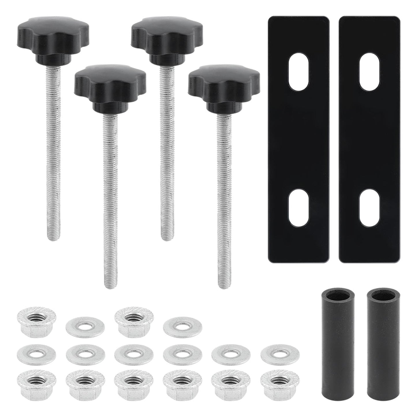 Jaeskeclip Traction Board Mounting Kit - 6 Pcs Adjustable Brackets