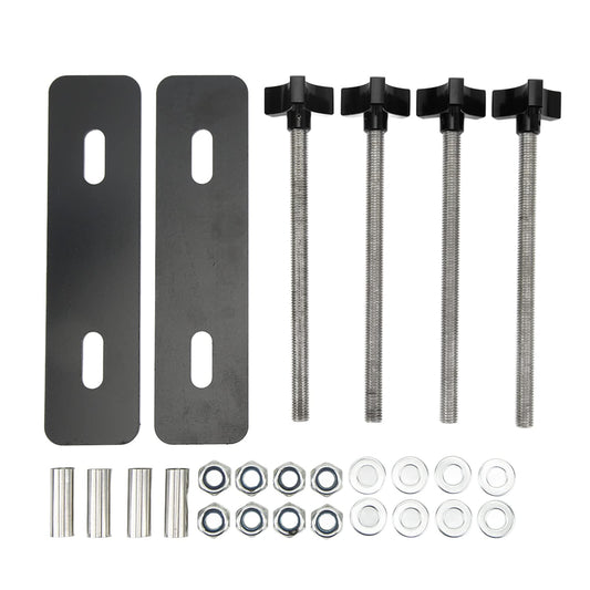 Leapiture Adjustable Traction Boards Mounting Pin Kit for SUV Cars - Black