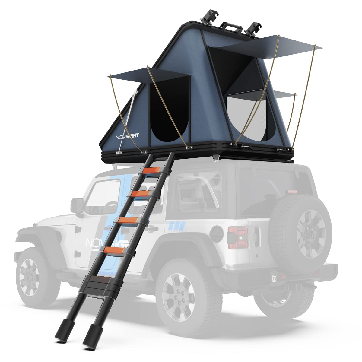 NOVSIGHT Hard Shell Rooftop Tent for Jeep, SUV, Truck & Car Camping