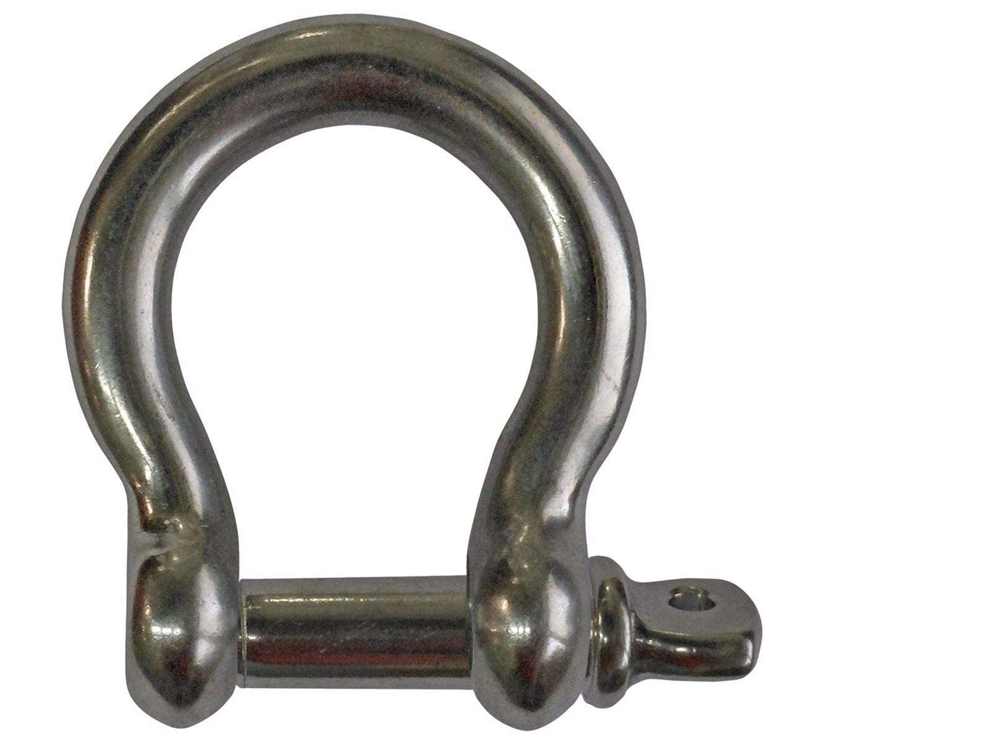 MarineNow 316 Stainless Steel Bow Shackle for Anchor, Towing, Off Road Recovery 10 mm (3/8") 01-pack