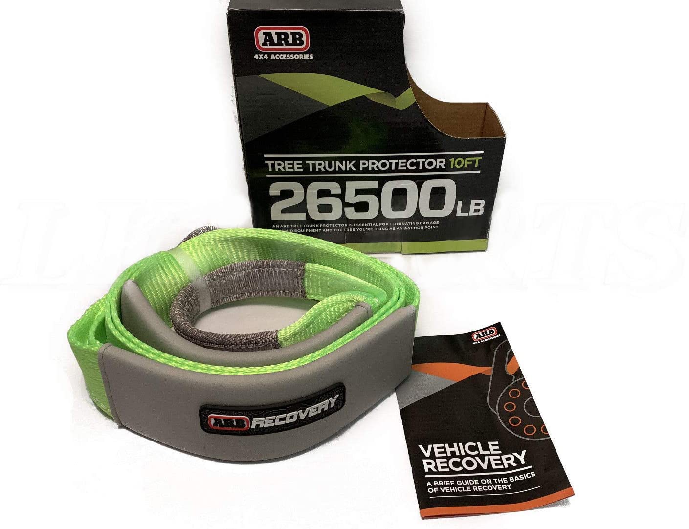 ARB Tree Saver Protector Tow Strap Green 10 ft. Length ARB730LB New