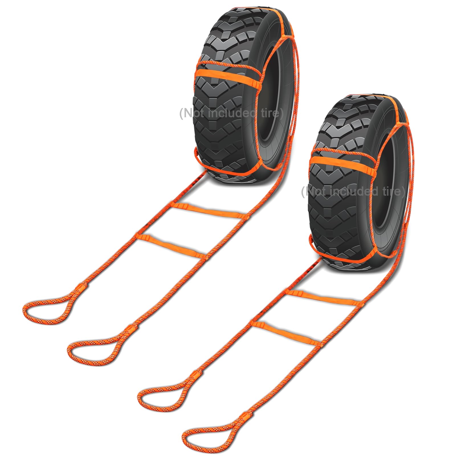 Tow Straps Heavy Duty - 3228lb 18ft Vehicles Recovery Strap Rope Towing Accessories - Emergency Recovery Gear for Off Road - Off Road Recovery Kit for Car Jeep ATV SUV - 2 Packs 2-Pack