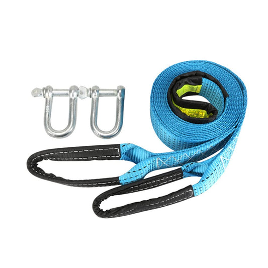 High Strength 5M Towing Rope with Metal Hooks, 8 Ton Nylon Tow Strap