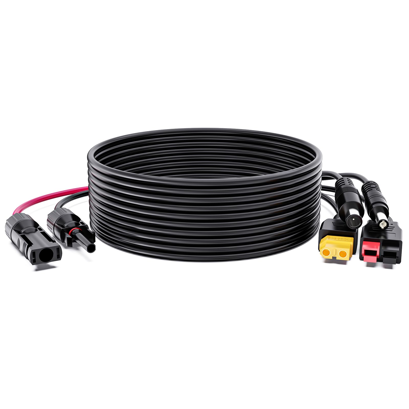 Solar Extension Cable,10 Ft Solar to Anderson/XT60/DC7909/DC5521 Adapter Solar Connector for Solar Panel to Ecoflow River & Delta Series Power Station