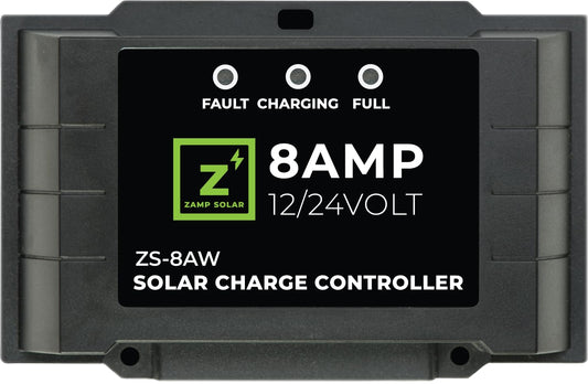 Zamp Solar 8-Amp Waterproof/Weatherproof Solar Charge Controller. Protect Batteries with Smart Solar Charging