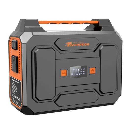 Portable Power Station 100W Portable Generator 146Wh 39600mAh External Lithium Battery Pack with USB C Out, 110V Portable Power Pack with AC Outlet Power Bank for Camping Home Use RV Vanlife Grey(100W)