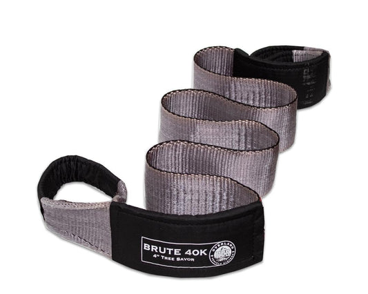 Overland Vehicle Systems 40,000 lb Tow Strap 4"x8' Gray with Storage Bag