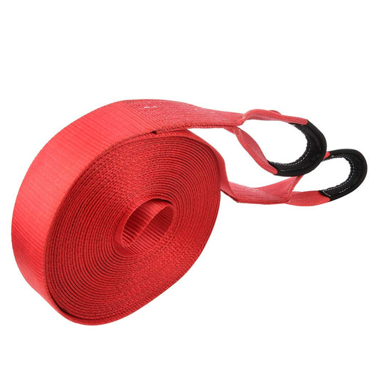 ECCPP Heavy Duty 3" x 65' Red Tow Straps for Recovery Vehicles, 17,500 lbs