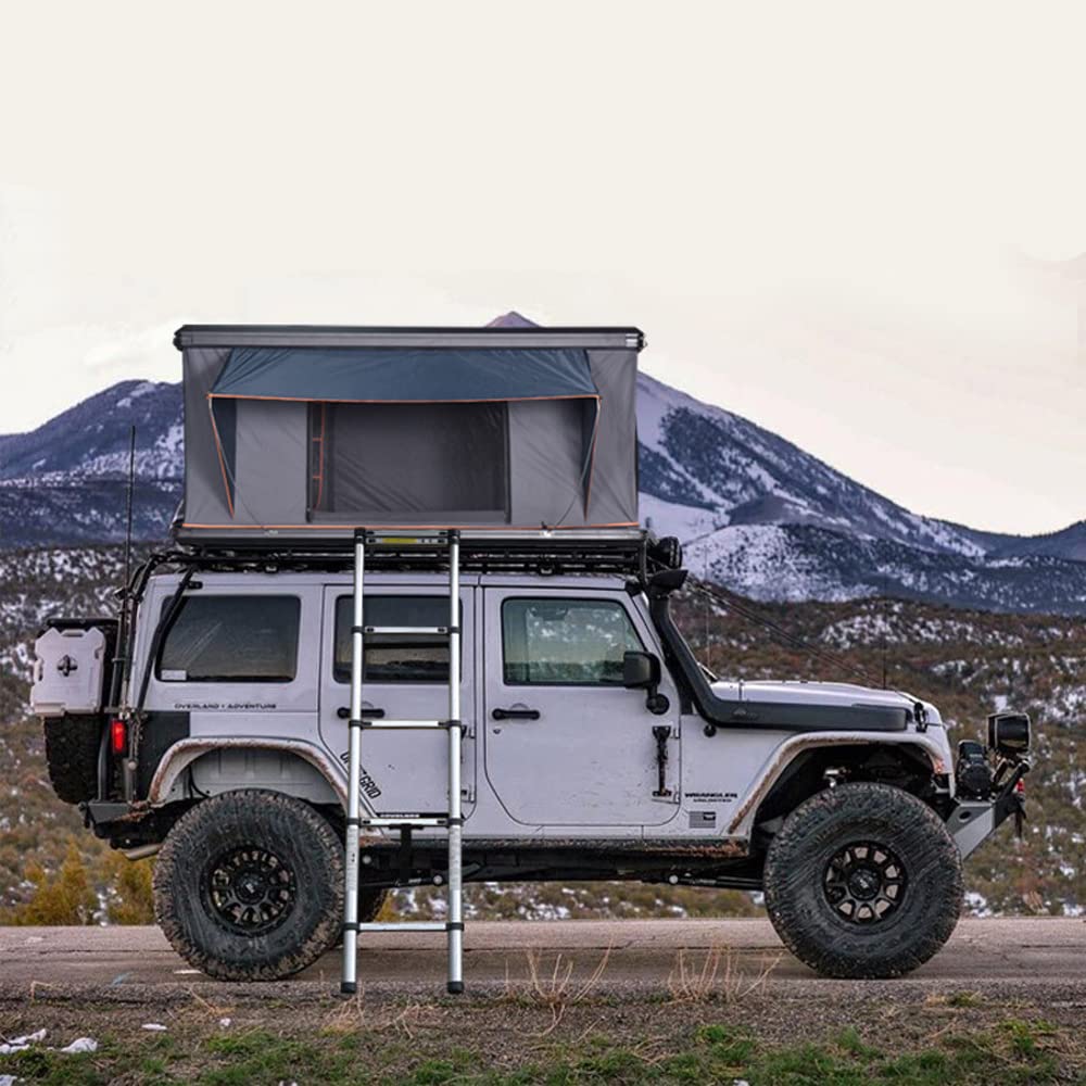 Jiadrooe Hard Shell Rooftop Tent for 2-3 People - Waterproof Camping Tent