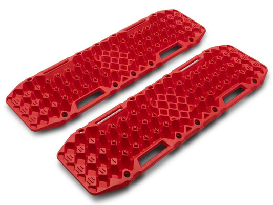 RED ROCK Recovery Traction Boards - Essential Off-Roading Gear in Red