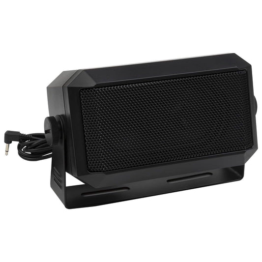 Rectangular External Communications Speaker for CB, Ham, GMRS Radio, and Police Scanners with Swivel Bracket, 2-3/4" x 4-1/2"