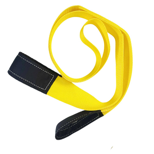 1 Pack 3" x10' Tow Strap 3 Inch 10 feet Web Sling with Reinforced Loops Vehicle Recovery Rope, 17637 lbs Pound Capacity, Yellow