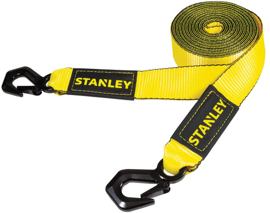 STANLEY Heavy-Duty Tow Strap 2" x 20' with Tri-Hook - 3,000 lb Capacity