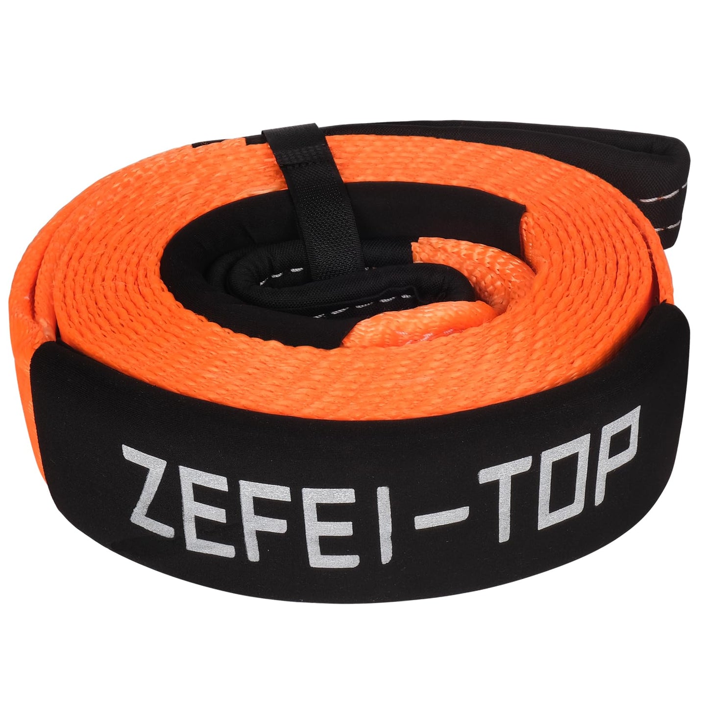 Heavy Duty Recovery Tow Strap 3in x 30ft, 35,000lbs Break Strength Tree Saver Winch Strap for Truck, SUV, ATV Off Road Towing Strap Kit 3In x 30Ft Orange