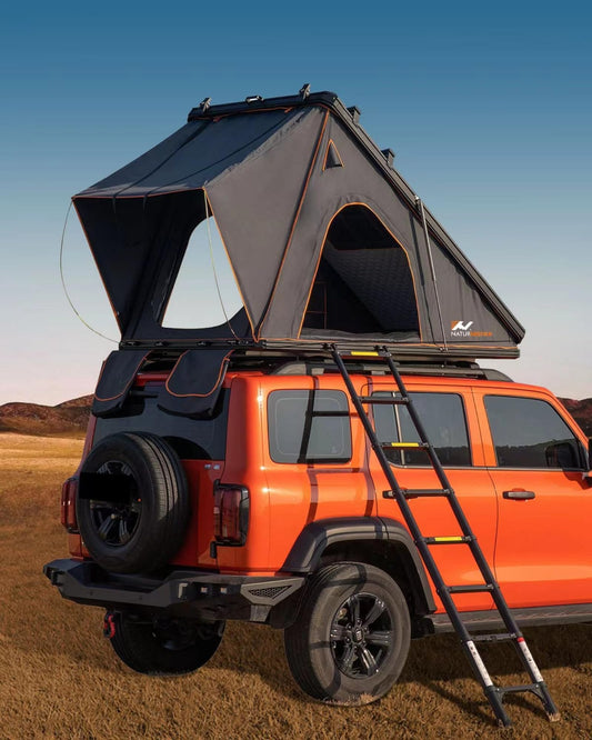 BAMACAR Hard Shell Rooftop Tent for Van, Jeep, SUV, Camping - 2-3 People