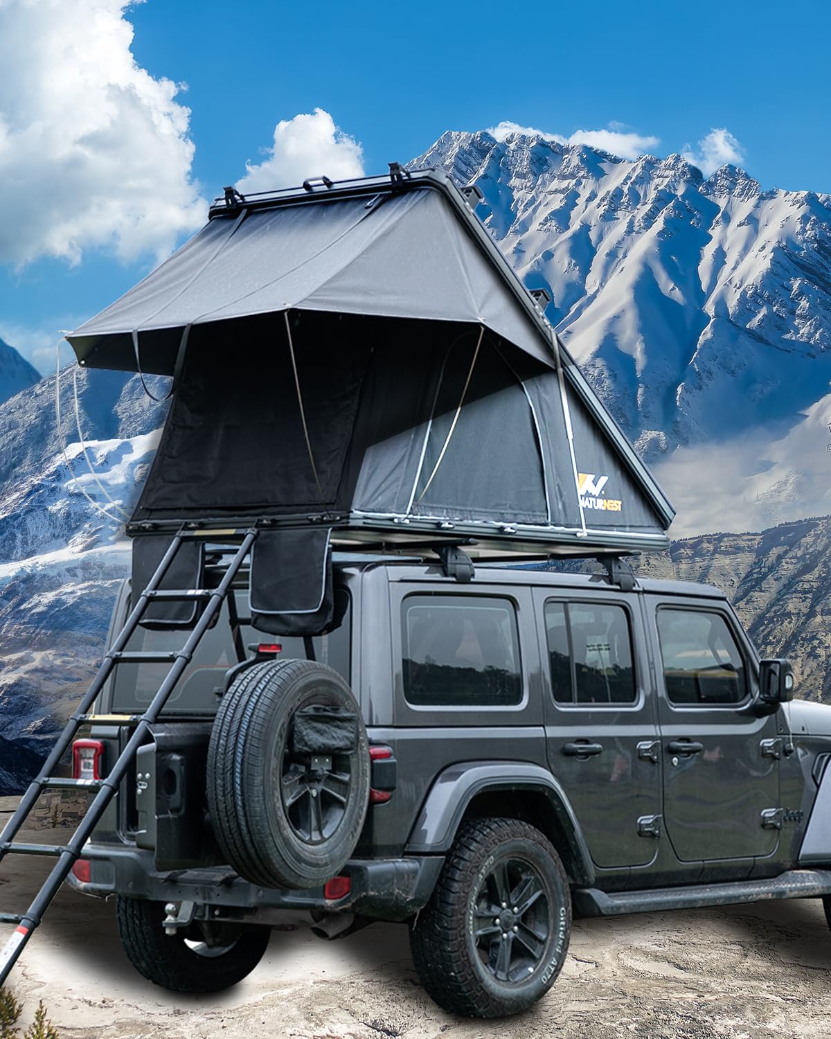 KOOZONEGM Hardshell Rooftop Tent - Overland Camping for SUV & Truck