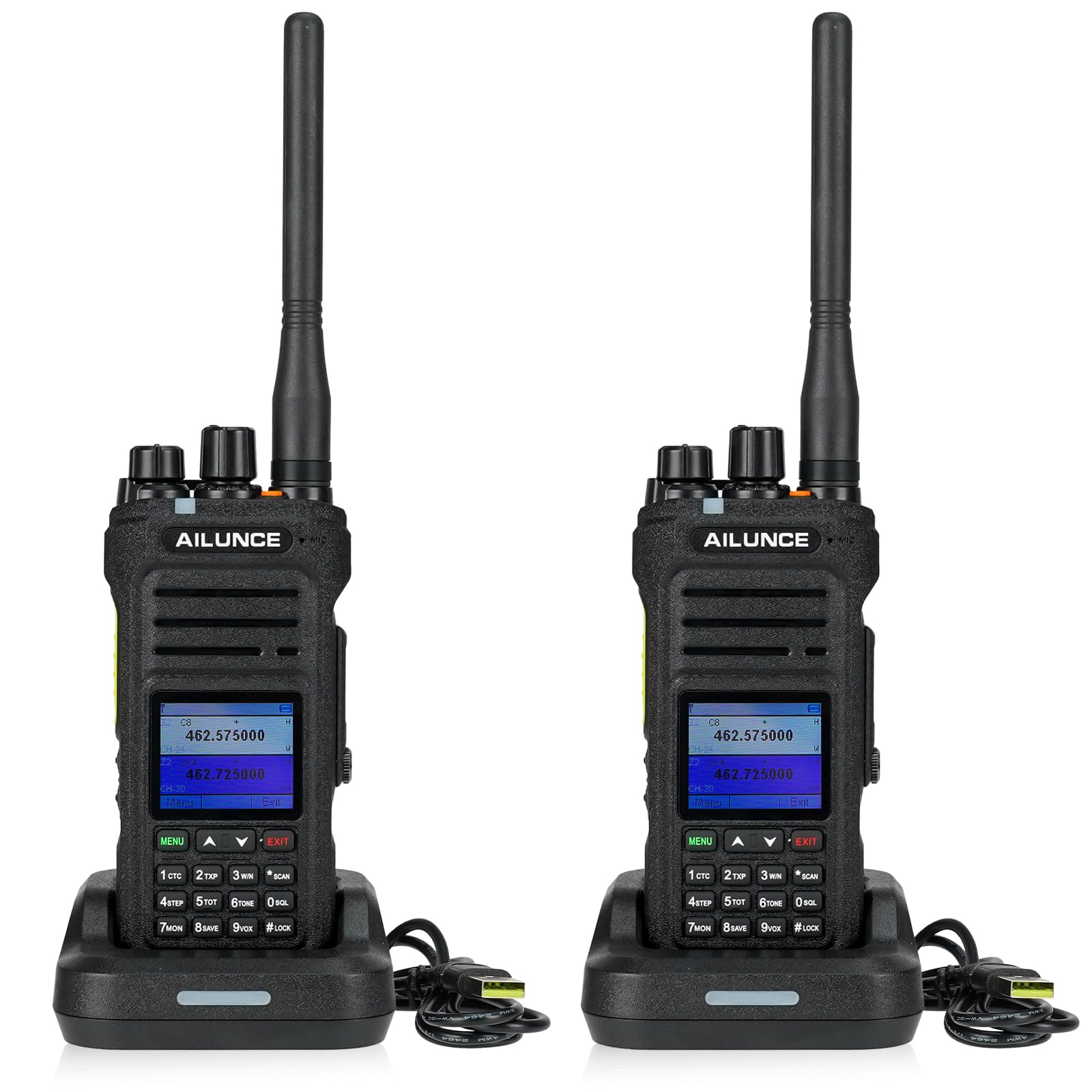 Retevis Ailunce HA1G GMRS Radio, GMRS Handheld Radio, IP67 Waterproof, NOAA, 2800mAh USB-C Charging Long Range Walkie Talkies for Outdoor(2 Pack)