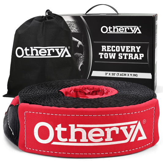 Otherya Recovery Tow Strap 3" x 30ft - 30K lb Strength, Heavy Duty Bag