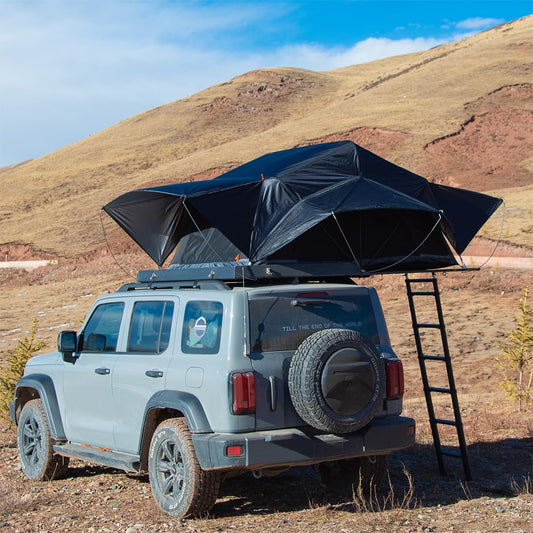 EZUNSTUCK Lightweight Hard Shell Rooftop Tent, Waterproof & Easy Setup, Fits Most Vehicles