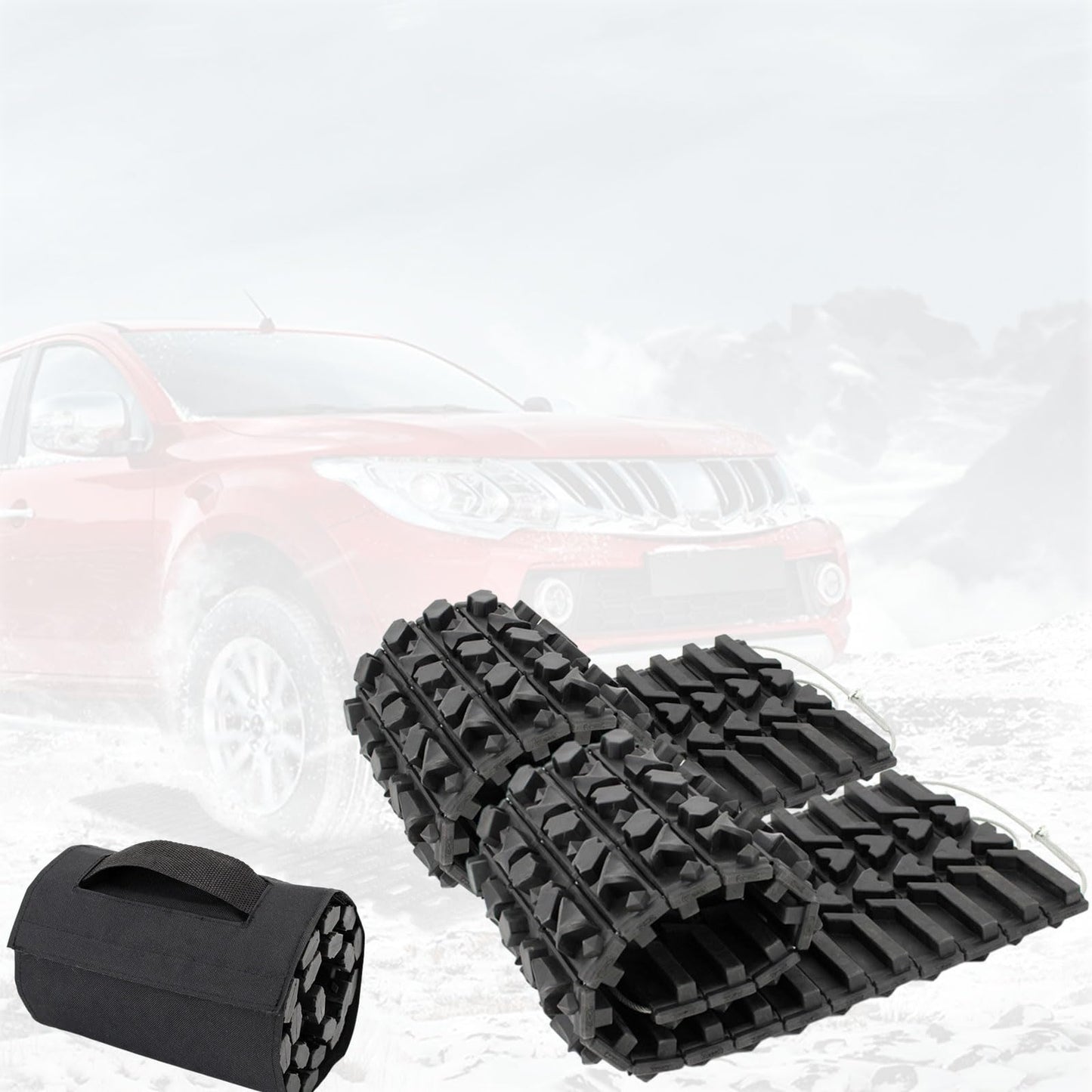 AHDFY Universal Car Wheel Anti Skid Mat - Tire Traction Pad for Snow, Mud, Ice