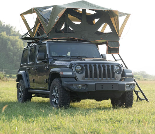 KAIRAY Hard Shell Rooftop Tent for SUV, Jeep, Truck - 2-3 Person Camping