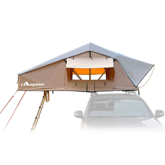 Campoint 2-3 Person Rooftop Tent with Sunroof, Skyline Rainfly & Ladder