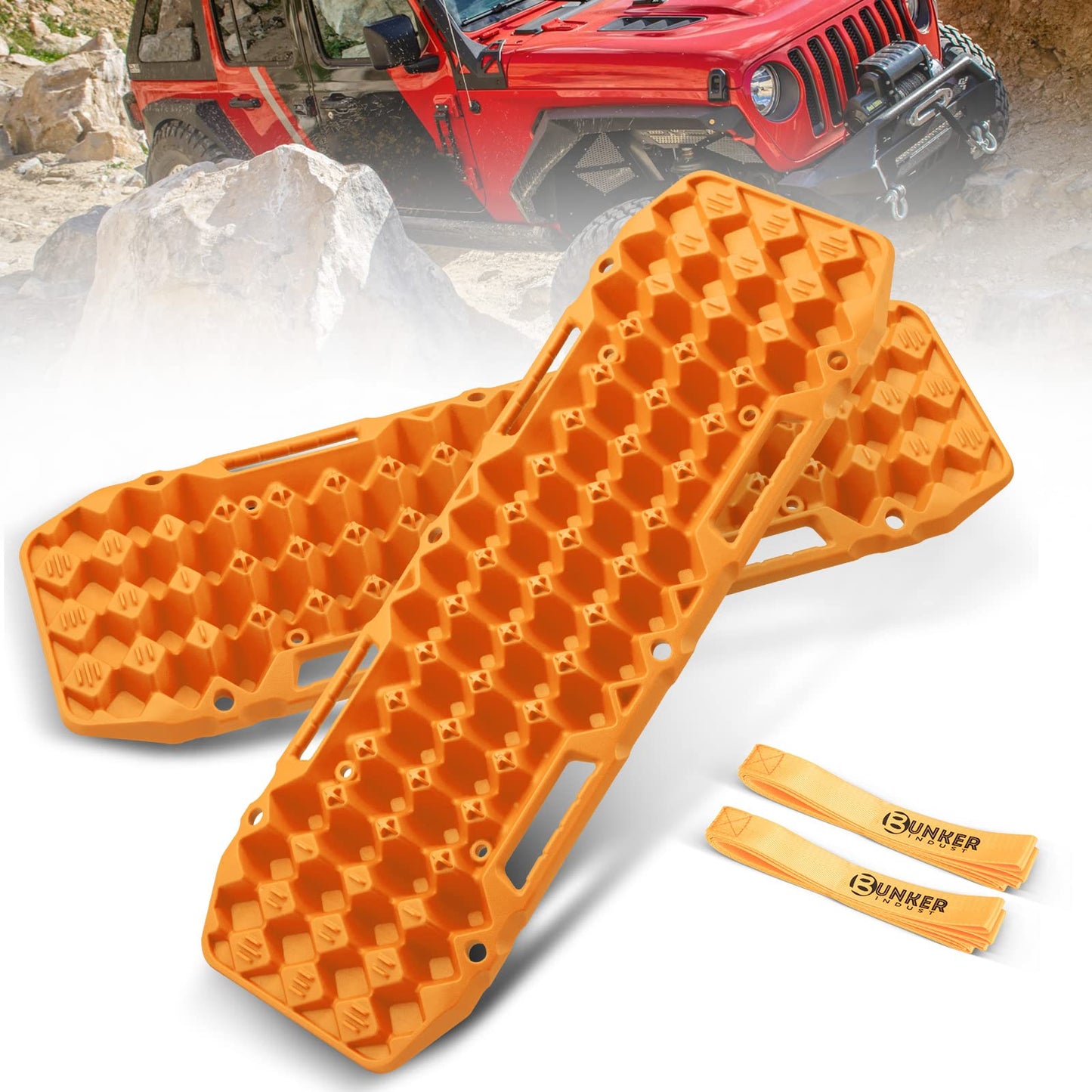 BUNKER INDUST Off Road Traction Boards - Recovery Mats for Trucks & SUVs