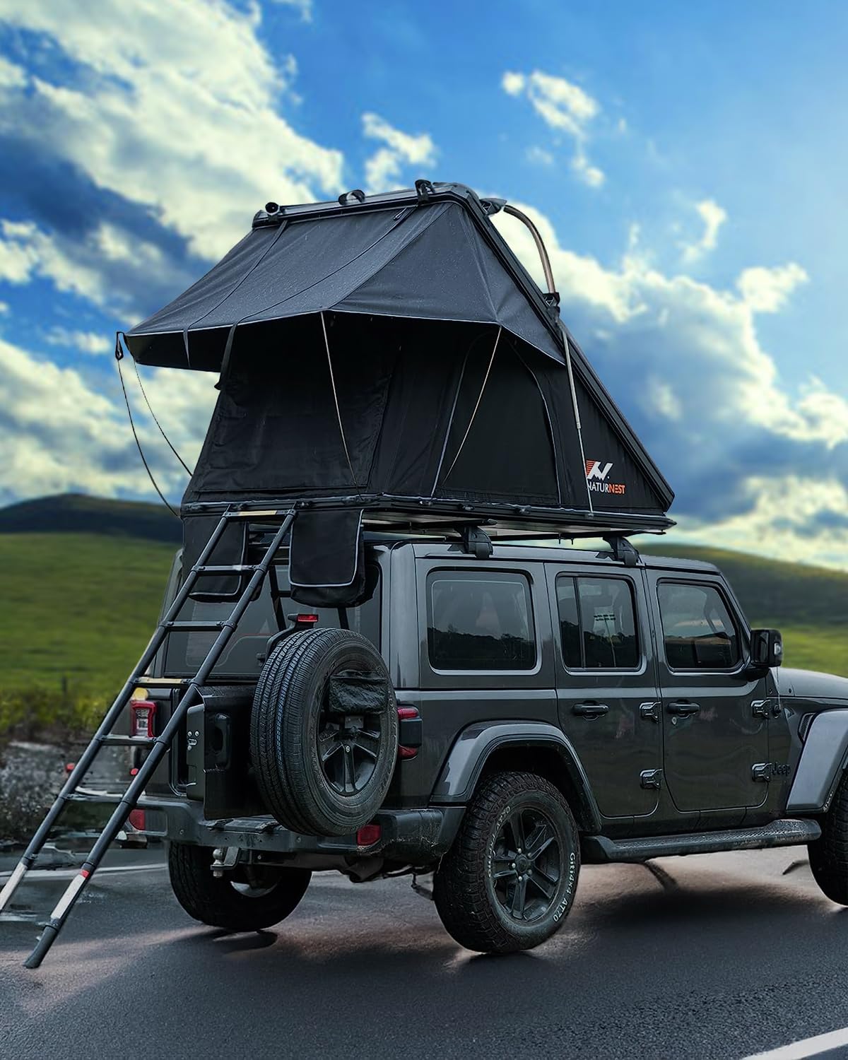 BAMACAR Hard Shell Rooftop Tent for Jeep SUV Truck Van Camping