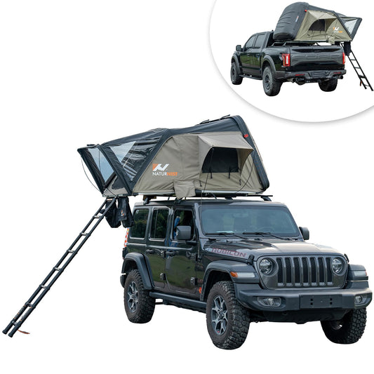 WTRAVEL Naturnest Hard Shell Rooftop Tent for SUVs, Vans, and Pickups