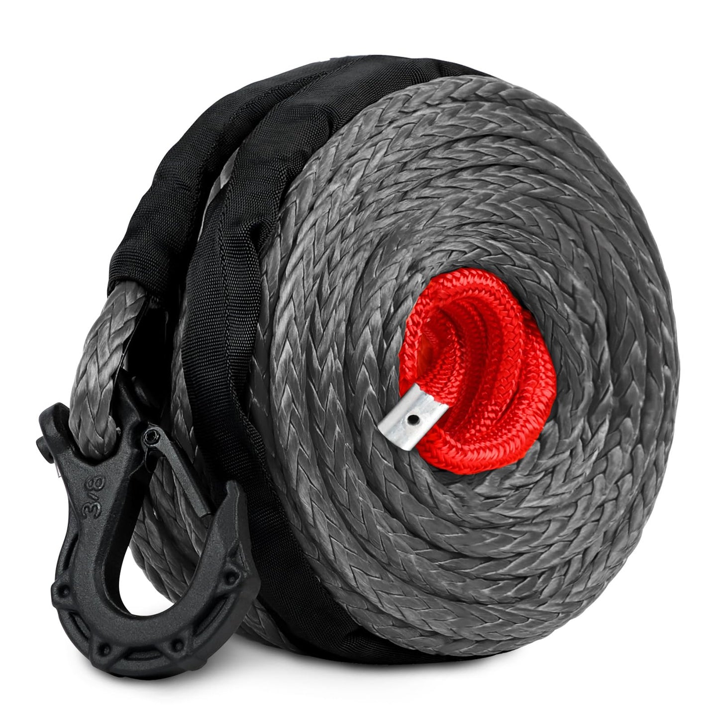 ZESUPER WINCH ROPE 23809LBS Gray