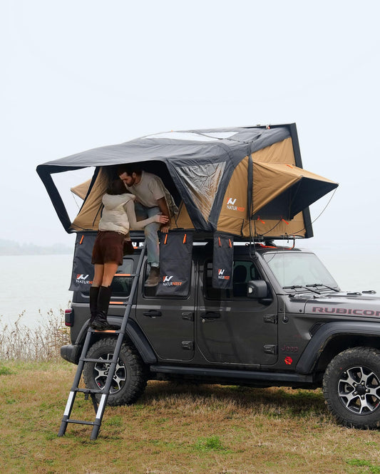 BAMACAR Hard Shell Rooftop Tent for SUV & Truck Camping - 2024 New Model