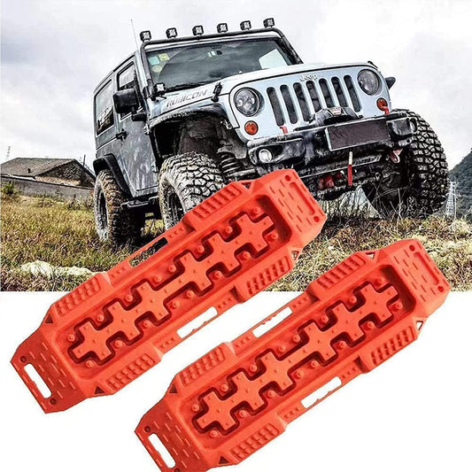 "2 Pcs Lxwyq Recovery Tracks Mat, Offroad Tire Ladder for Sand/Mud/Snow"