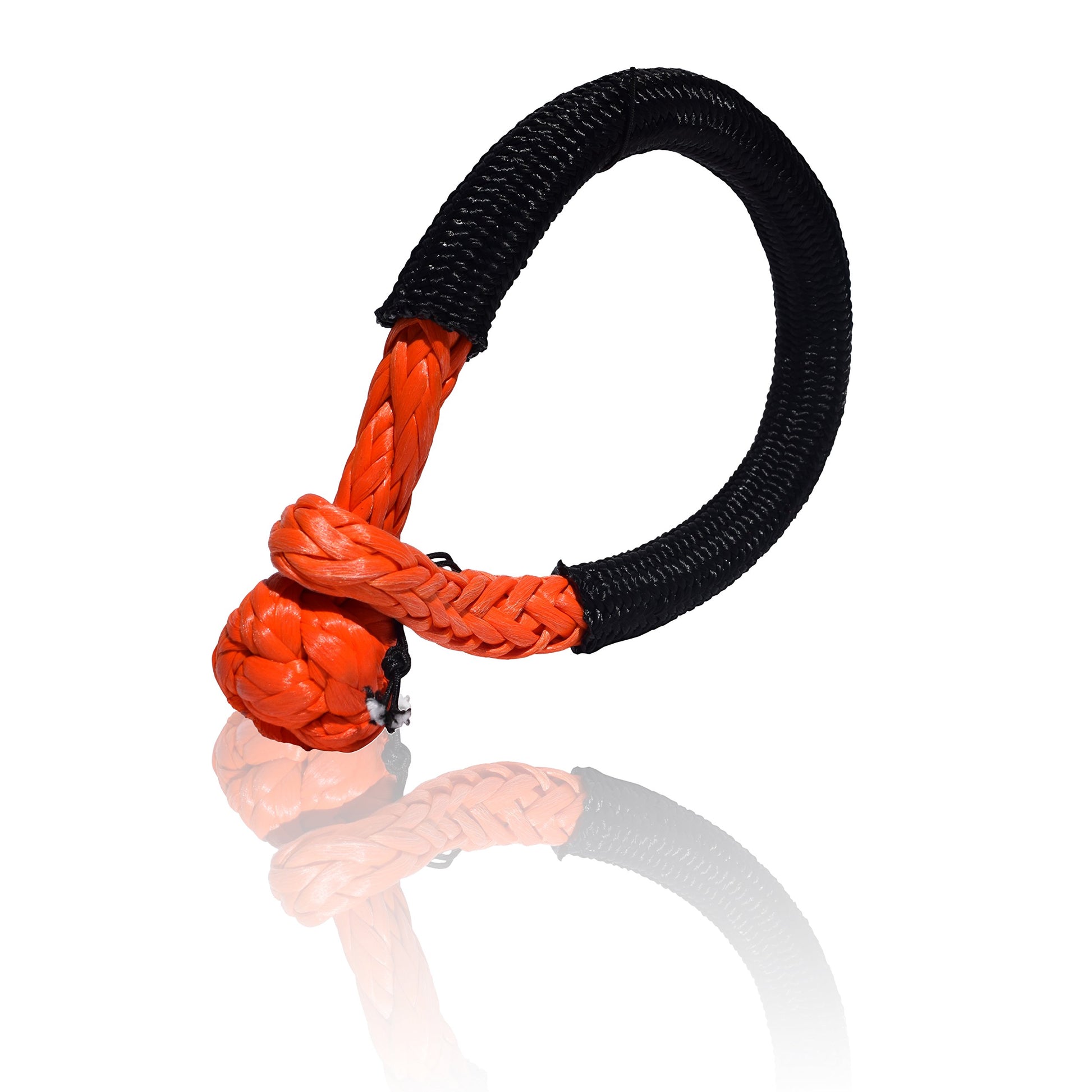 Synthetic Soft Shackle for Boating ATV UTV SUV 4X4 Truck Recovery Together with Recovery Rope 1 Pack (5/16'', Orange) 5/16'' Orange