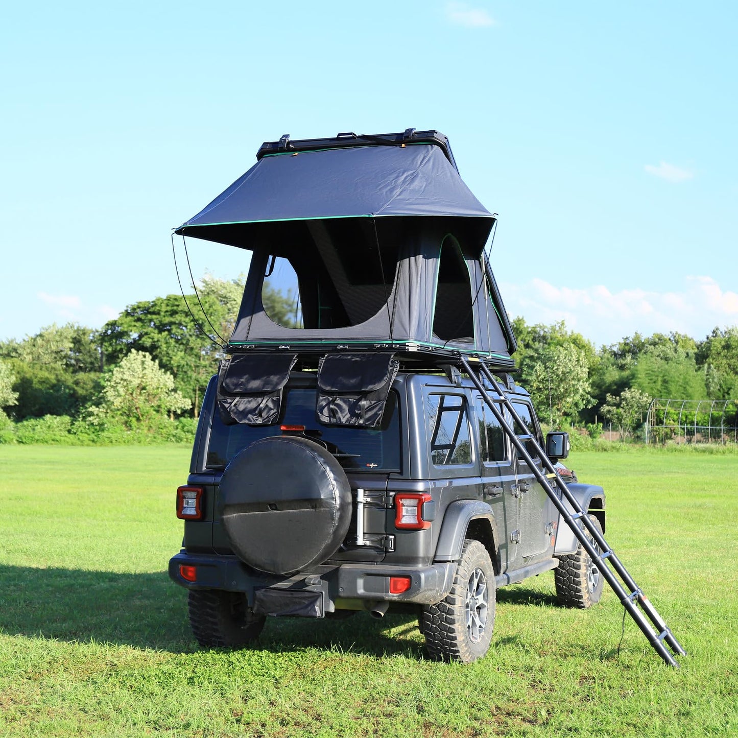 HomKirin Rooftop Tent Hard Shell for SUV, Truck & Van | Waterproof Canopy