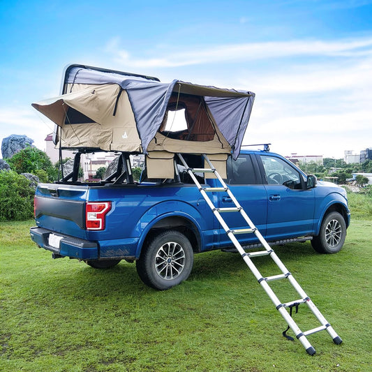 CPW Khaki Hard Shell Rooftop Tent for 2-3 Adults - Waterproof & Off-Road