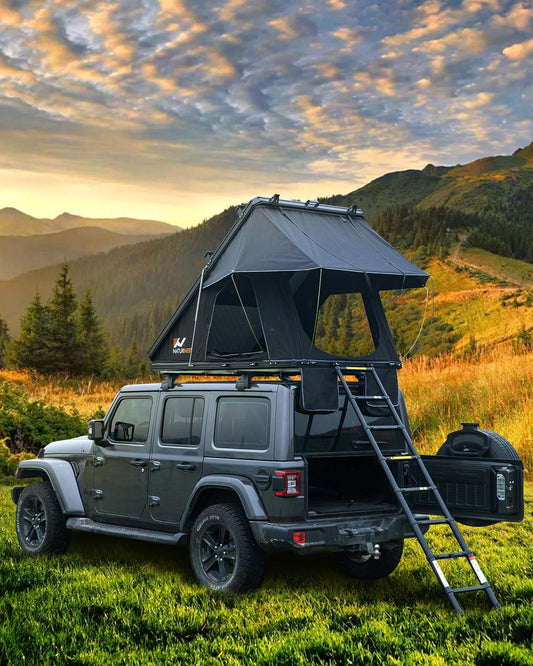 BAMACAR Hard Shell Rooftop Tent for Jeep, SUV, Truck & Van Camping