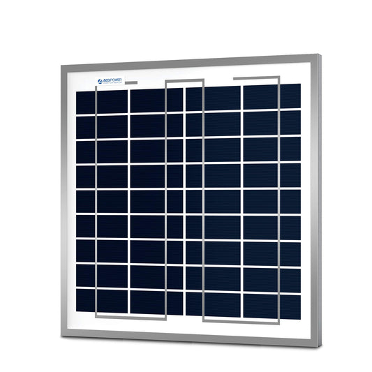 ACOPOWER 15Watt 15W Polycrystalline Photovoltaic PV Solar Panel Module 12v Battery Charging 15W Panel Poly Panel Only