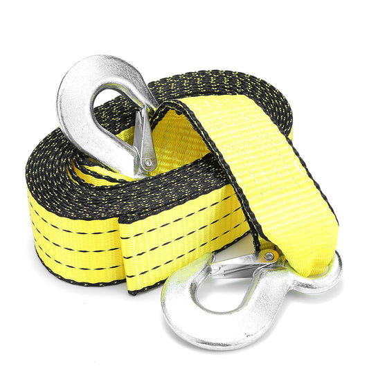 Htata Prep Heavy Duty Tow Straps 2"x20' 15,000 LBS with Metal Safety Hooks