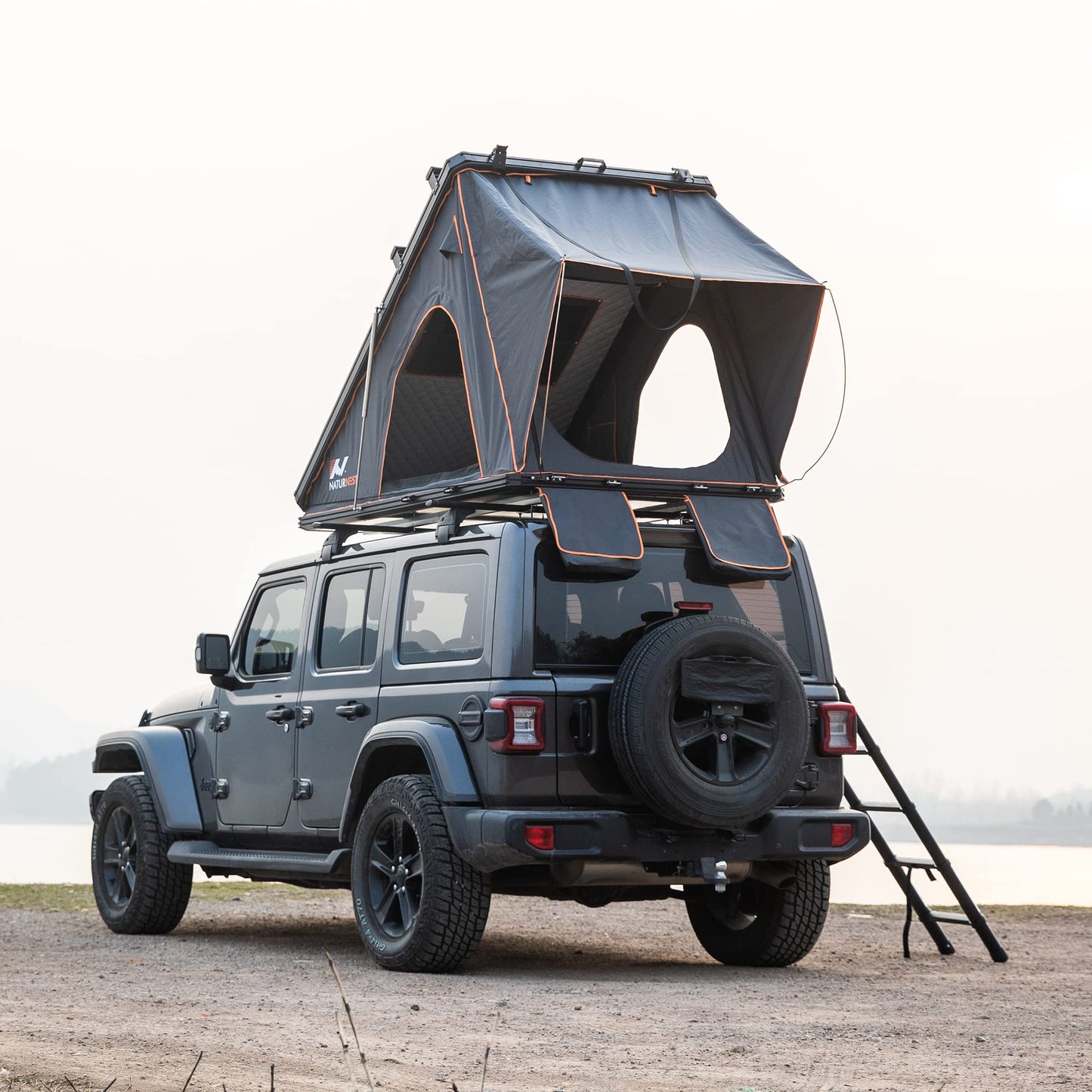 BAMACAR Naturnest Hard Shell Rooftop Tent for SUV, Jeep & Truck Camping